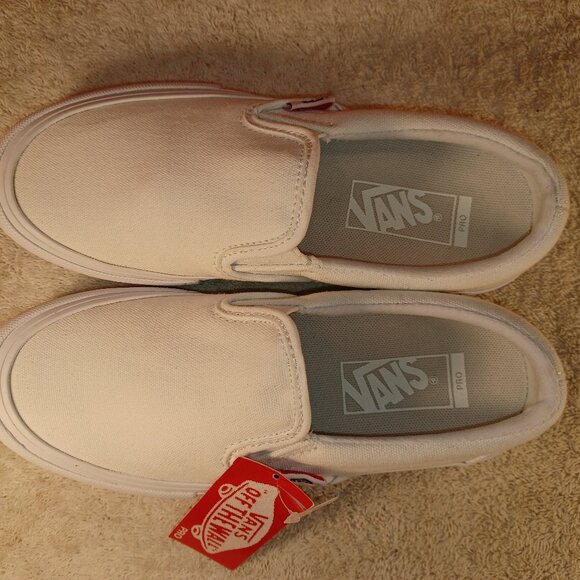 Vans Men's 4.5/Women's 6 Slip-On Pro White Canvas - Picture 3 of 12
